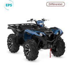 Quad Yamaha Grizzly 700 EPS SE couleur dusty blue - avant droit