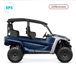 SSV Yamaha Wolverine® RMAX™4 1000 compact Le couleur backcountry blue silver metallic - côté