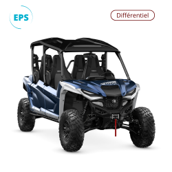 SSV Yamaha Wolverine® RMAX™4 1000 Le couleur backcountry blue silver metallic - avant droit