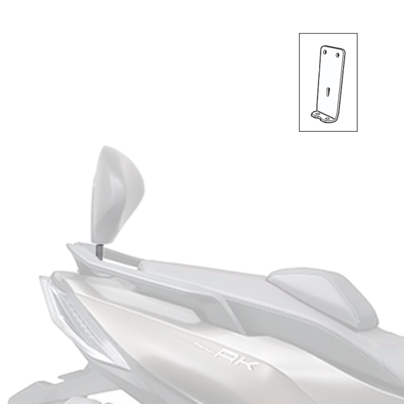 SUPPORT DE DOSSERET PASSAGER SHAD POUR KYMCO AK550 PREMIUM - BAGAGERIE SHAD - Audemar