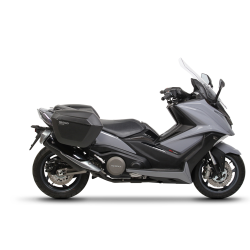 FIXATION DE VALISES LATÉRALES SHAD 3P POUR KYMCO AK550 - VUE AVEC VALISES