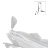 SUPPORT DE DOSSERET PASSAGER SHAD POUR KYMCO AK550 reference:K0AK57RV