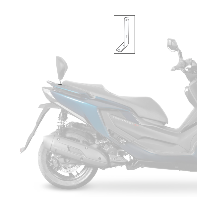 SUPPORT DE DOSSERET PASSAGER SHAD POUR KYMCO DOWNTOWN GT 125/350 - BAGAGERIE SHAD - Audemar