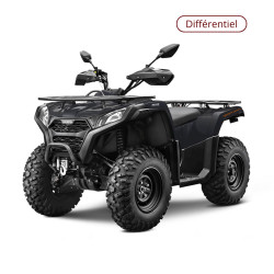 Quad GOES Terrox 400 couleur noir avec touches orange - face avant gauche