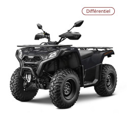 Quad GOES Terrox 500 couleur noir avec des touches d'orange - avant gauche