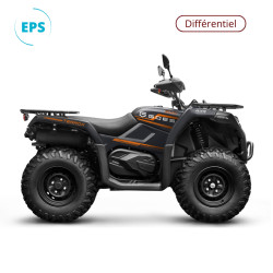 Quad GOES Terrox 500 EPS couleur noir avec touches d'orange - côté droit