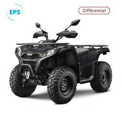 Quad GOES Terrox 500 EPS couleur noir avec touches d'orange - avant gauche