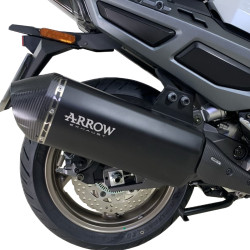 SILENCIEUX ARROW ALU NOIR EMBOUT CARBON POUR CV3 575 EURO5+