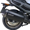 SILENCIEUX ARROW ALU NOIR EMBOUT CARBON POUR CV3 575 EURO5+ reference:KA-01-0802
