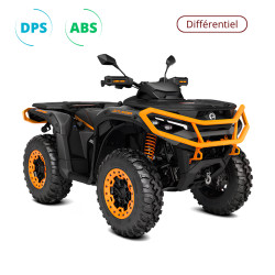 Quad Can-Am Outlander XT P 1000R T 2026 couleur mineral grey orange crush