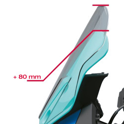 BULLE TOURING HAUTE SUZUKI POUR SV-7GX (+80mm)