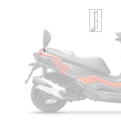 SUPPORT SEUL DE DOSSERET PASSAGER SHAD POUR KYMCO DTX 125/360