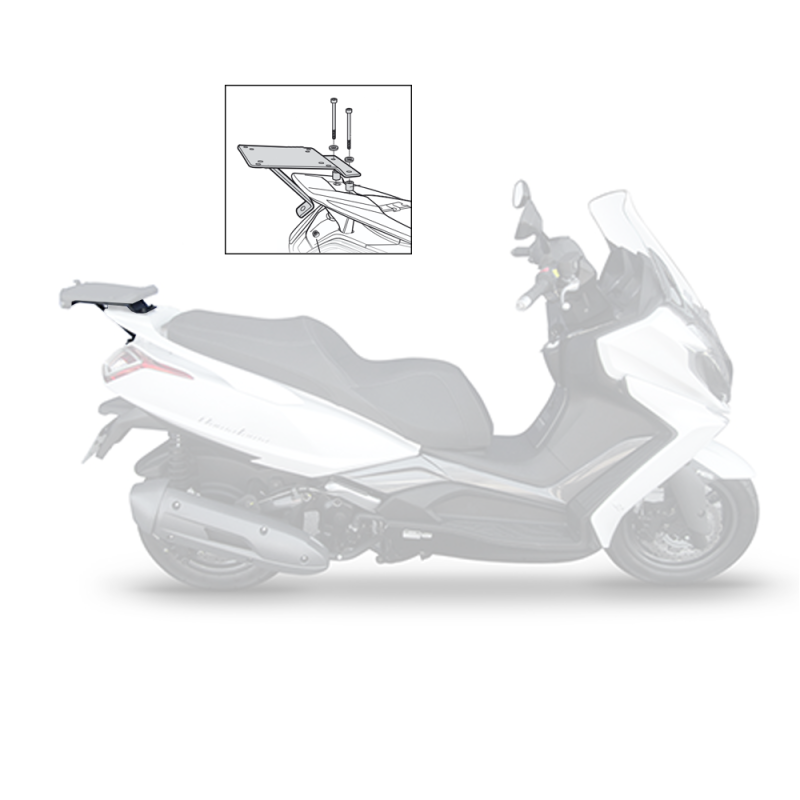 SUPPORT DE TOP-CASE SHAD POUR KYMCO DOWNTOWN 125/350 - BAGAGERIE SHAD - Audemar