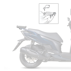 SUPPORT DE TOP-CASE SHAD POUR KYMCO AGILITY S 125