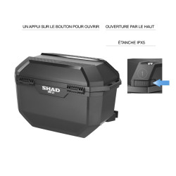 VALISES LATÉRALES SHAD TERRA 27 LITRES NOIRES - OUVERTURE SIMPLE
