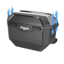 VALISES LATÉRALES SHAD TERRA 27 LITRES ALUMINIUM - POINTS D'ANCRAGES ADDITIONNELS