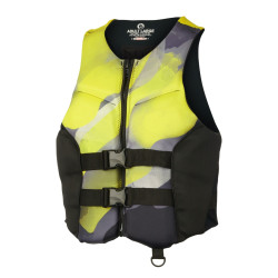 Gilet de sauvetage pour jet ski, modèle Sea-Doo Sunset édition de couleur jaune - avant