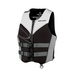 Gilet de sauvetage de jet ski, modèle Sea-Doo Freedom Stream unisexe couleur blanc et noir