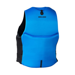 Gilet de sauvetage de jet ski, modèle Sea-Doo wave bleu unisexe - face arrière