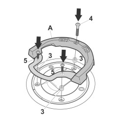 FIXATION DE SACOCHE DE RÉSERVOIR CLICK SYSTEM SHAD POUR SUZUKI