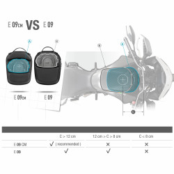 SACOCHE DE RÉSERVOIR 5L CLICK SYSTEM SHAD E09CM (AVANCÉE-SANS SERRURE)