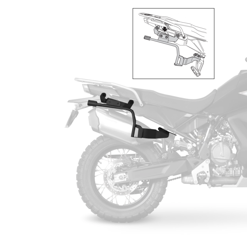 FIXATIONS DE VALISES LATÉRALES SHAD 3P POUR CFMOTO 800MTX/1000MTX - BAGAGERIE SHAD - Audemar