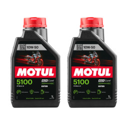 HUILE MOTEUR 2 LITRE 10W50 4T Technosynthèse MOTUL 5100