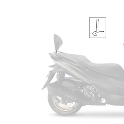 SUPPORT DE DOSSERET PASSAGER SHAD POUR ZONTES 125E - SUPPORT VENDU SEUL