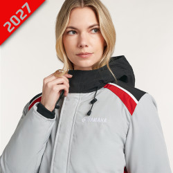 BLOUSON À CAPUCHE YAMAHA REVS ANKARA POUR FEMME - CAPUCHE RÉGLABLE AVEC LACETS