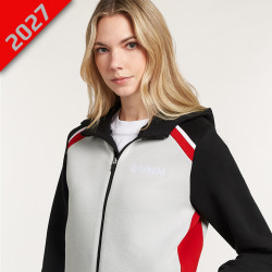 SWEAT À CAPUCHE ZIPPÉ POUR FEMME YAMAHA REVS - LOGO BRODÉ SUR LE COEUR