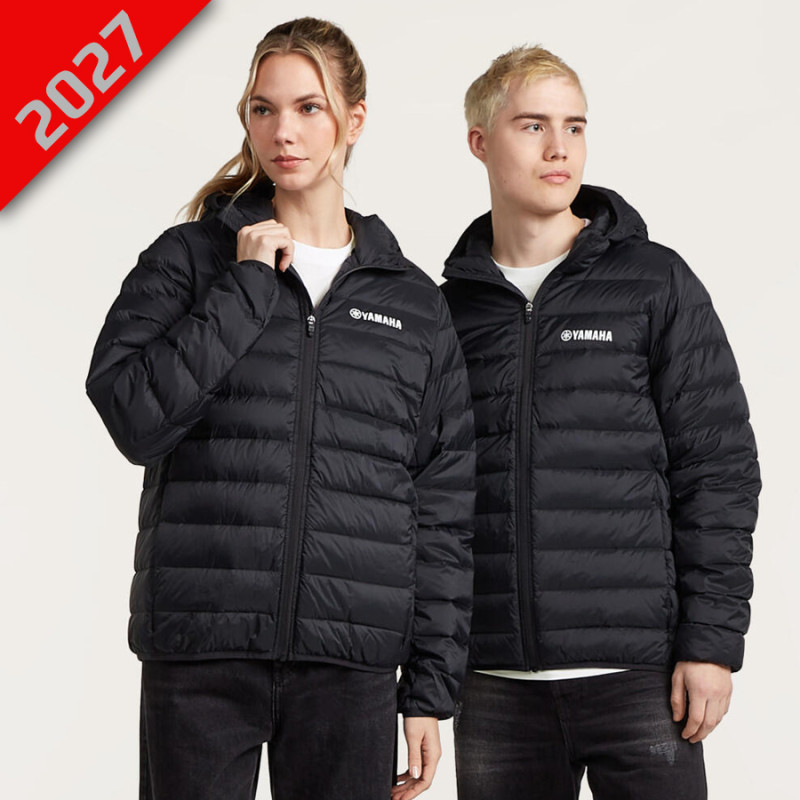 DOUDOUNE À CAPUCHE NOIRE UNISEXE YAMAHA PORT PADDOCK ESSENTIALS - YAMAHA Sportswear - Audemar
