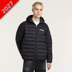 DOUDOUNE À CAPUCHE NOIRE YAMAHA -  HOMME