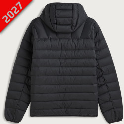 DOUDOUNE À CAPUCHE NOIRE YAMAHA -  VUE DE DOS
