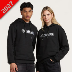 SWEAT À CAPUCHE NOIR YAMAHA - UNISEXE