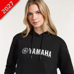 SWEAT À CAPUCHE NOIR YAMAHA - FEMME
