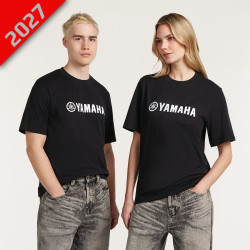 T-shirt noir Yamaha Paddock Essentials - Unisexe