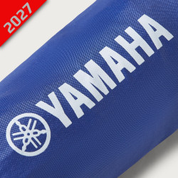 Parapluie bleu Yamaha Paddock Essentials, Détail logo Yamaha imprimé