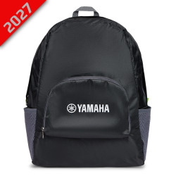 Sac à dos pliable noir Yamaha Essentials Rida, Vue de face