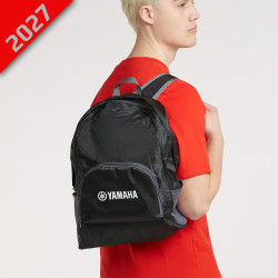 Sac à dos pliable noir Yamaha Essentials Rida, Porté