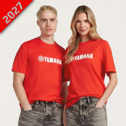 T-shirt rouge Yamaha Paddock Essentials - Unisexe