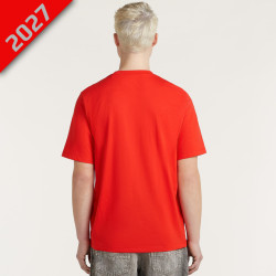 T-shirt rouge Yamaha Paddock Essentials - Homme - Vue de dos