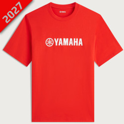 T-shirt rouge Yamaha 2027 - Unisexe - Vue de face