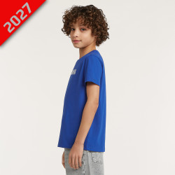 T-Shirt Bleu Yamaha Paddock Essentials - Vue de profil enfant