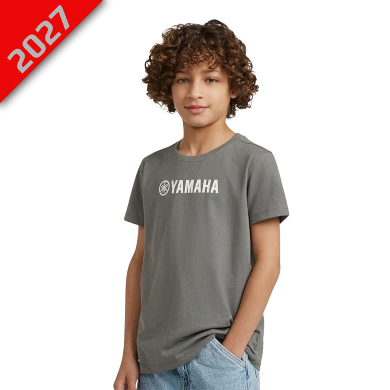 T-SHIRT GRIS ENFANT YAMAHA PADDOCK ESSENTIALS BRU - YAMAHA Sportswear - Audemar