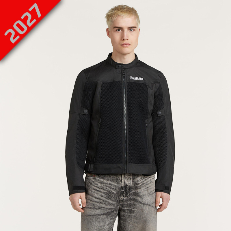 BLOUSON ÉTÉ NOIR - HOMOLOGUÉ - YAMAHA - POUR HOMME - YAMAHA Sportswear - Audemar