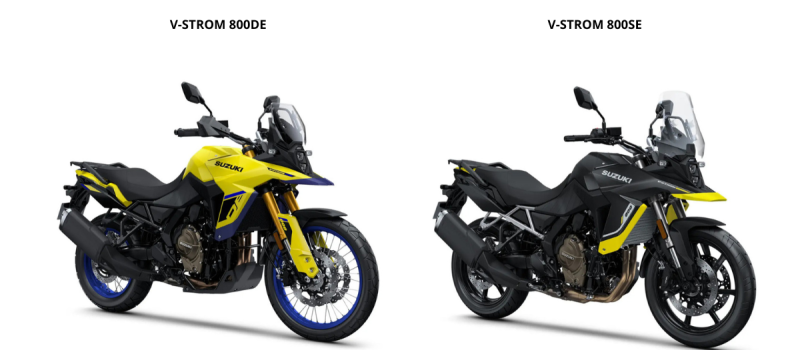 Suzuki V-Strom 800DE, V-Strom 800SE et V-Strom 650XT 