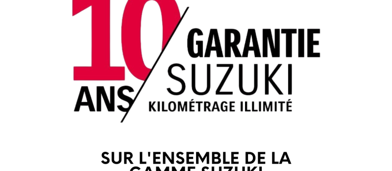 10 ans de garantie pour votre moto Suzuki